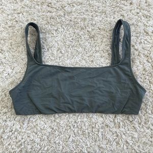 Skims Wide Neck Bralette Bra Body Basics Size medium Deep Sea Kim Kardashian